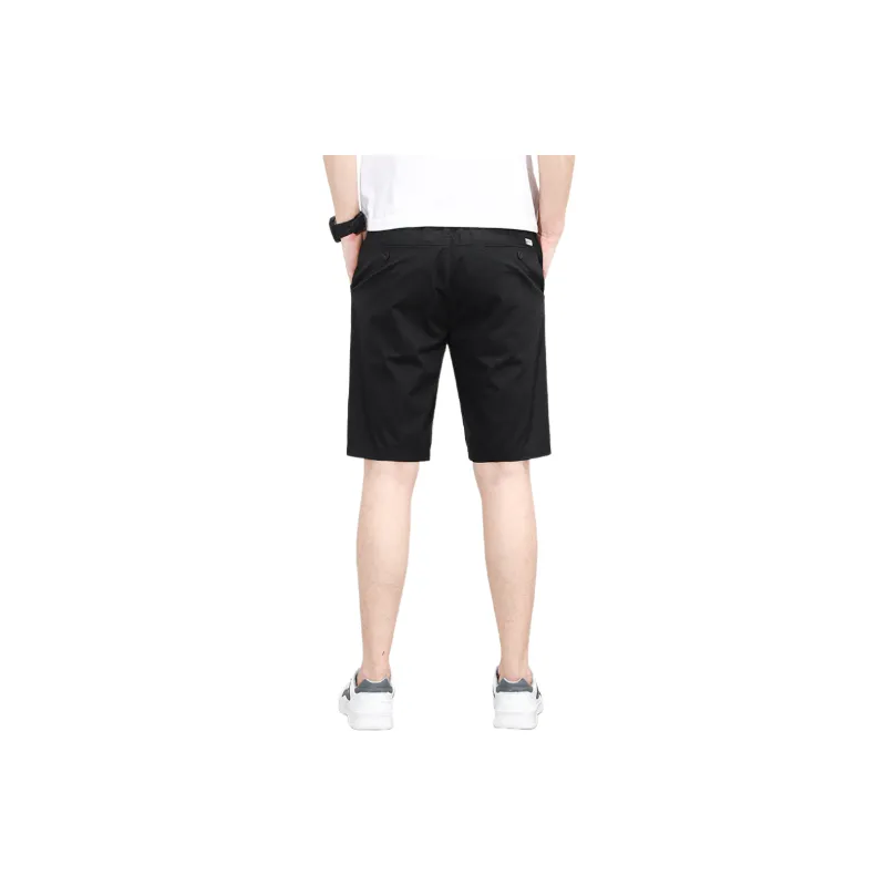 Simple Plain Cotton Casual Shorts Unisex-1