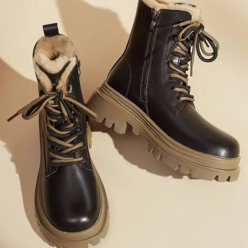 Contrast Color Fashionable Snow Boots-2