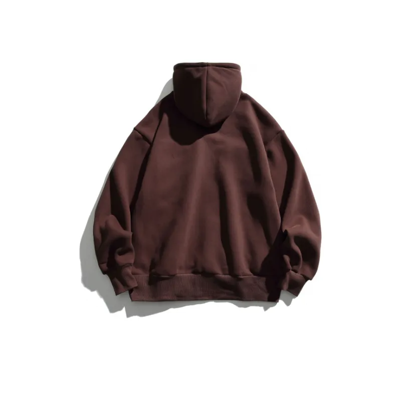 Fleece lined Heavy Hooded Trendy Brand Thickened Top-6