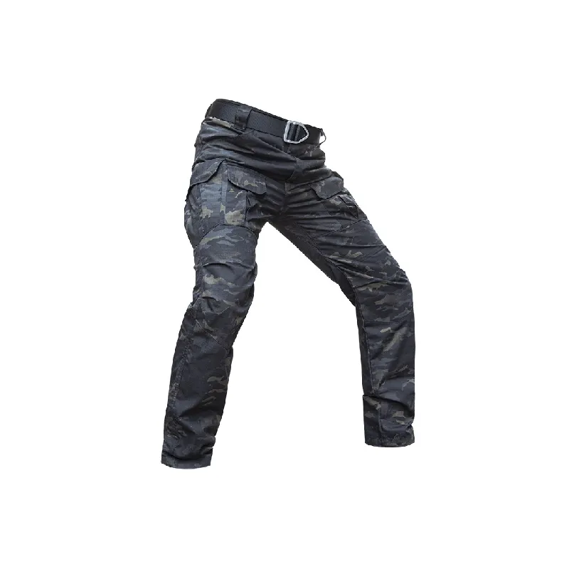 Simple Funky Cotton Polyester Blend Cargo Pants-2