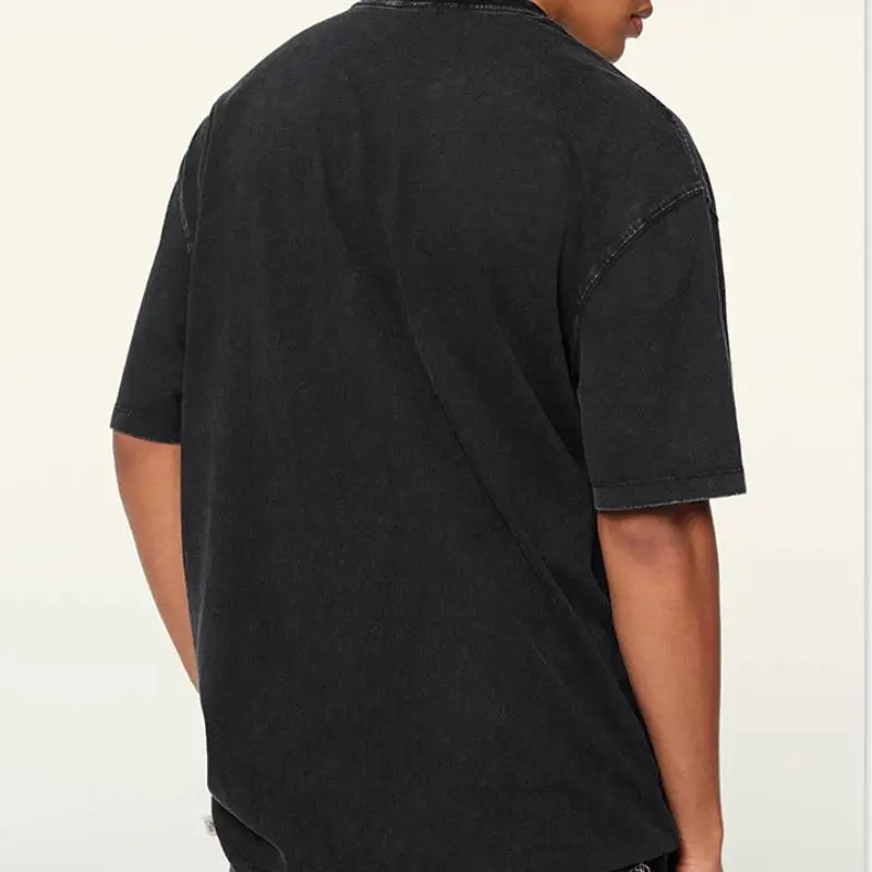 Fashionable Simple 100% Cotton T Shirt-7