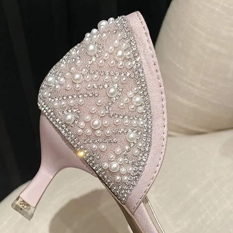 Fashionable Plain High Heels-4