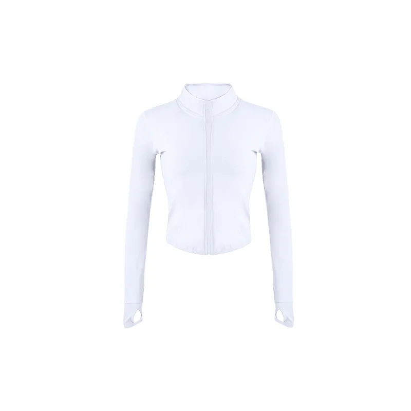 Sporty Plain Blended Synthetic Fabrics Fitness Clothing Women-7