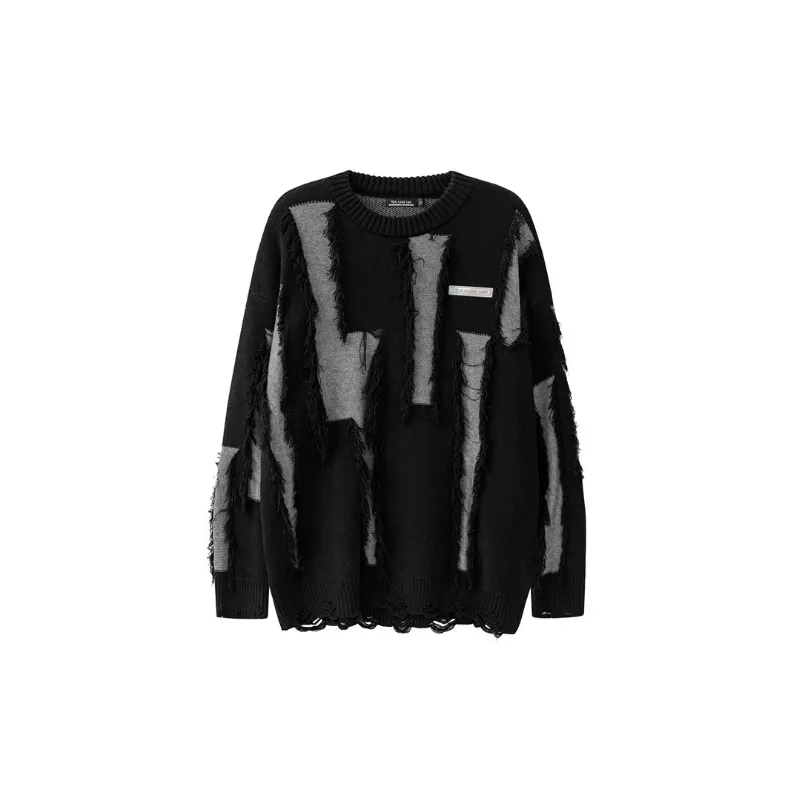New Color matching Rick Tassel Niche Design Sweater-2