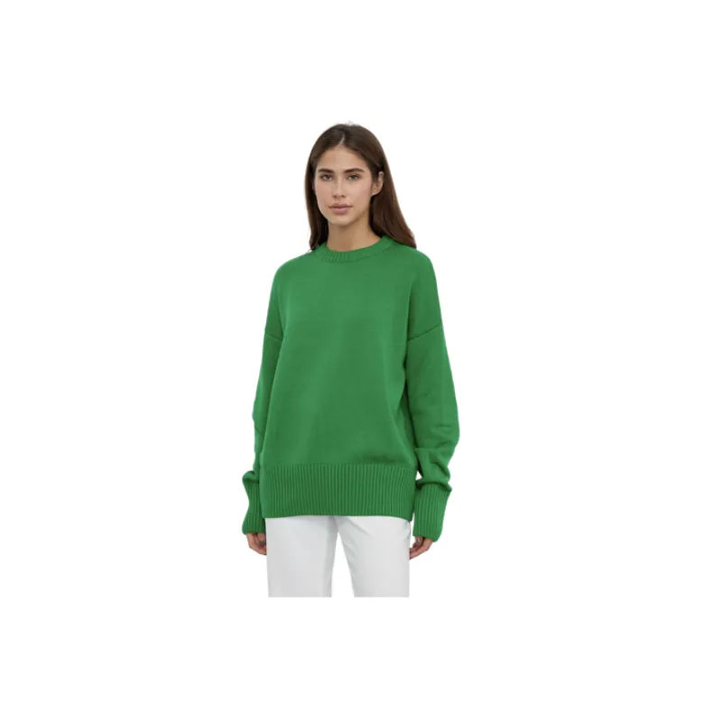 Casual Warm Covered Yarn Sweater Women-4