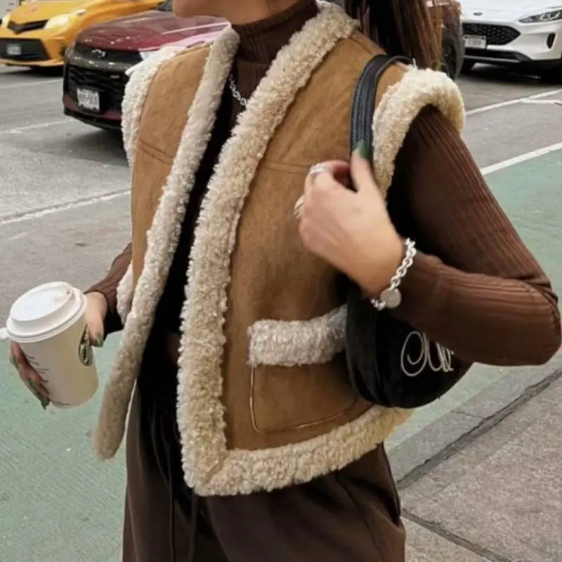 Retro Plain Vest Women-1