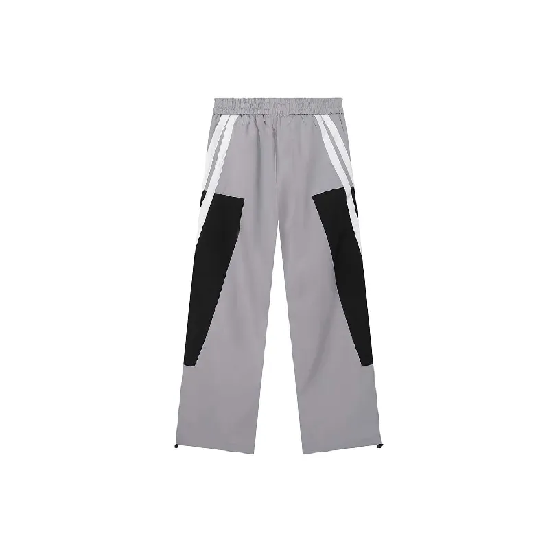 Loose Sporty Blended Synthetic Fabrics Casual Pants-1