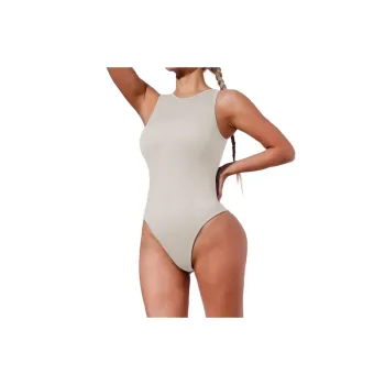 Casual Glamorous Blended Synthetic Fabrics Bodysuit Women