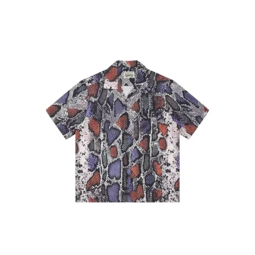 Gradient Leopard Print Hawaiian Shirt