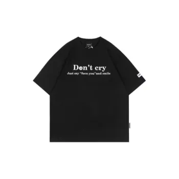 Retro Hip Hop Street Letter Foaming Printed Short Sleeved T Shirt