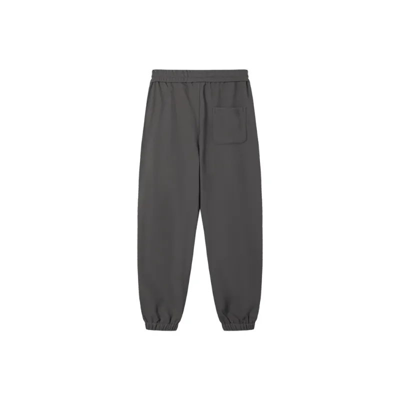 Letter Embroidery Multicolor Casual Pants-3