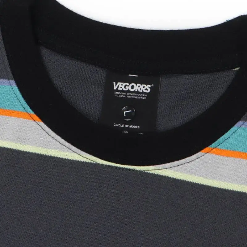 Fashionable Striped Cotton T Shirt-4