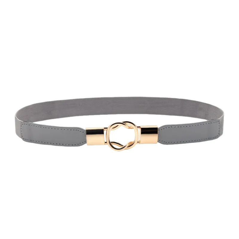 Simple Metal Leather Belt Women-1
