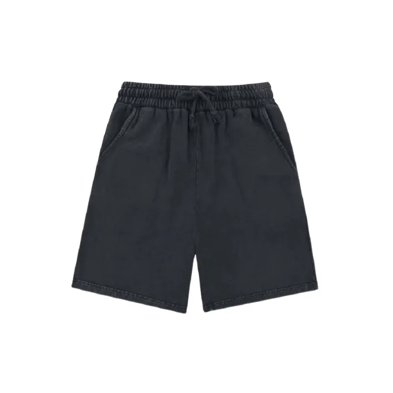 Simple Loose 100% Cotton Casual Shorts-4