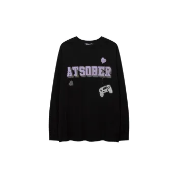 Loose Long Sleeve 100% Cotton T Shirt