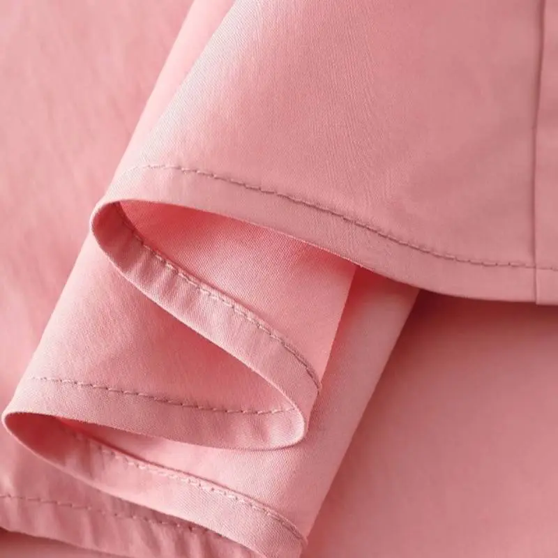 Simple Plain Rayon Shirt Women-5