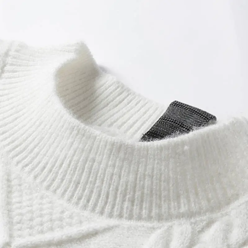 Retro Casual Loose Ripped Sweater-4