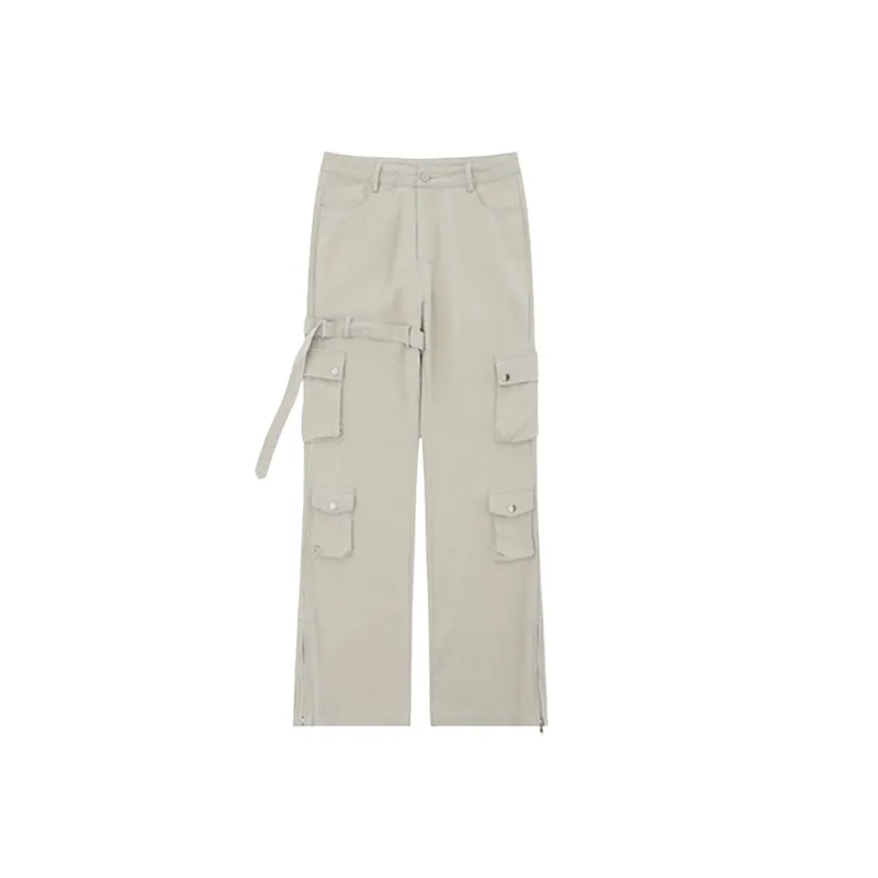 Retro Multi pocket Functional Cargo Pants-0