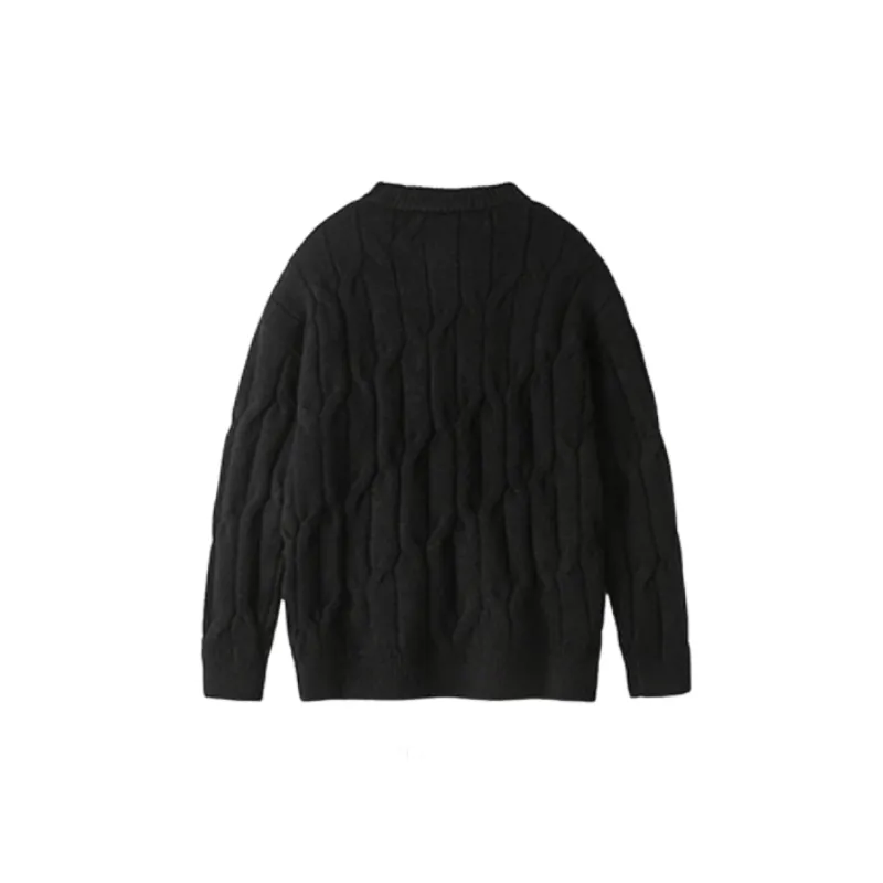 Trendy Plain Polyester Sweater-1