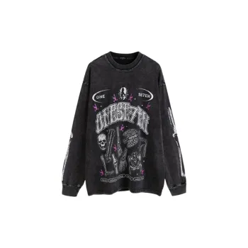 Retro Loose Long Sleeve T Shirt