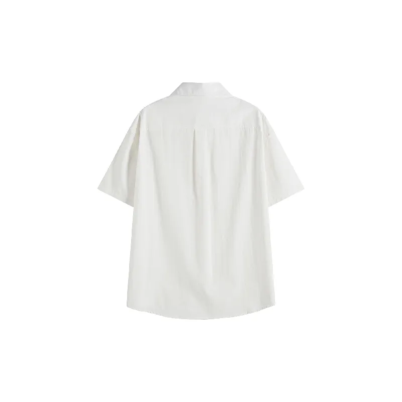 Casual Plain 100% Cotton Shirt-9