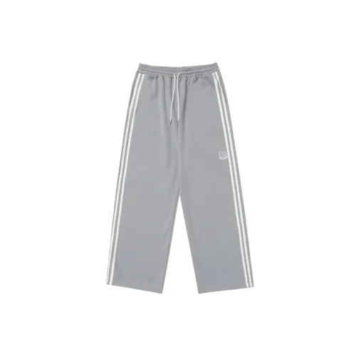 Neutral Side Leg Design Loose Straight Casual Pants