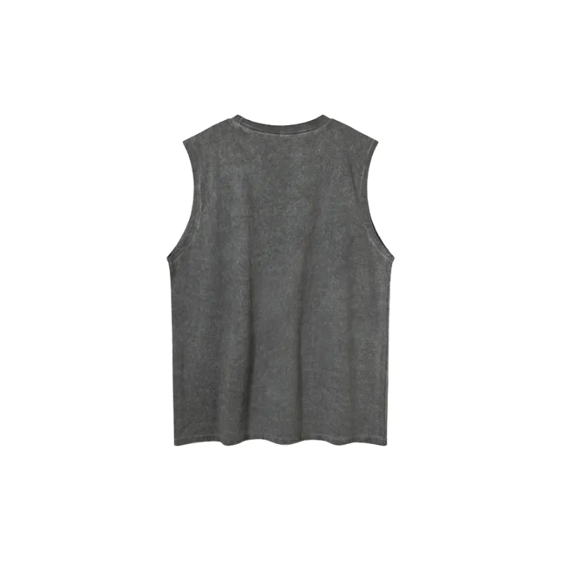 Street Loose 100% Cotton Vest-7