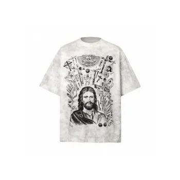 Street Loose Cotton Blended Fabric T Shirt