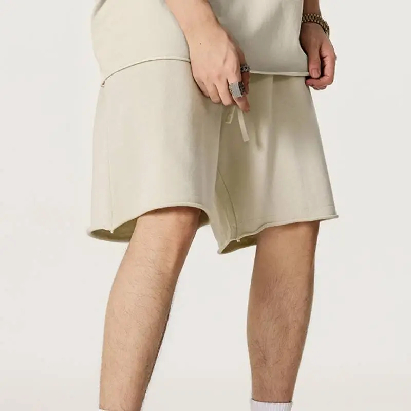 Fashionable Plain Cotton Casual Shorts-8