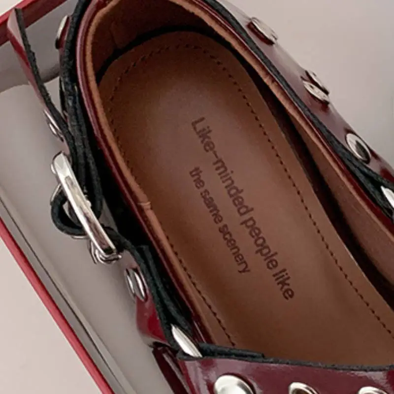 Retro Plain Mary Jane Shoes-3