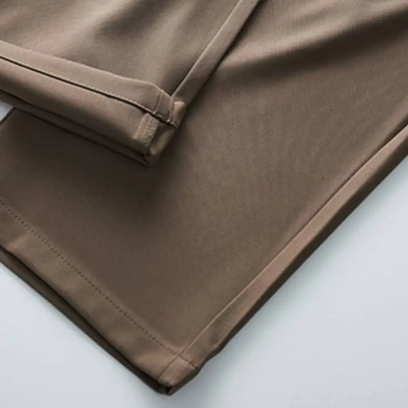 Funky Loose Straight Leg Blended Synthetic Fabrics Casual Pants-5