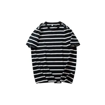 Casual Striped Cotton T-Shirt