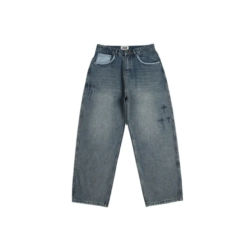 Fashionable Loose Jeans-0