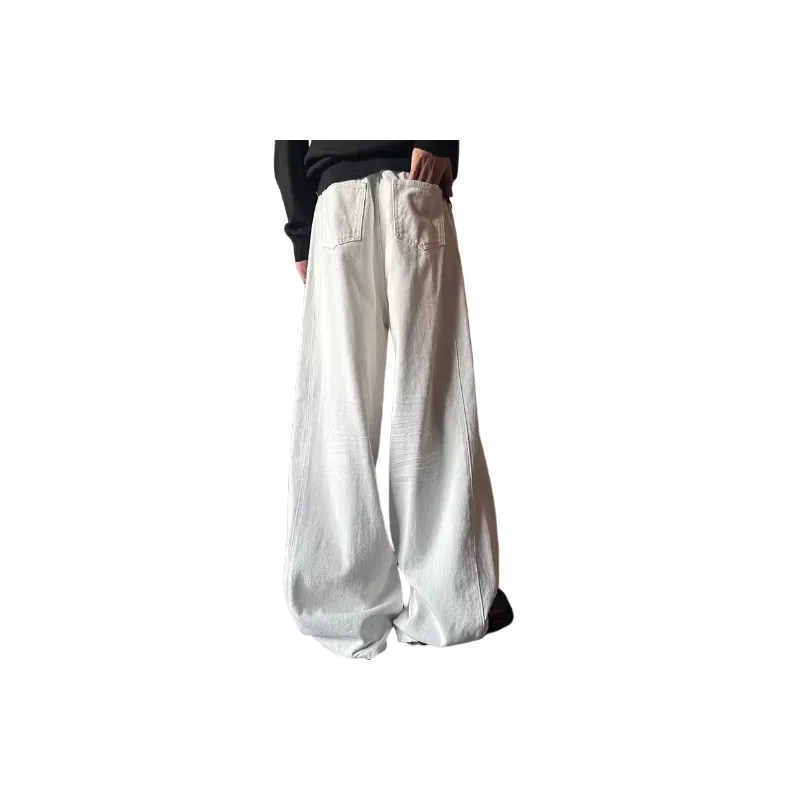 Fashionable Loose Denim Casual Pants-3