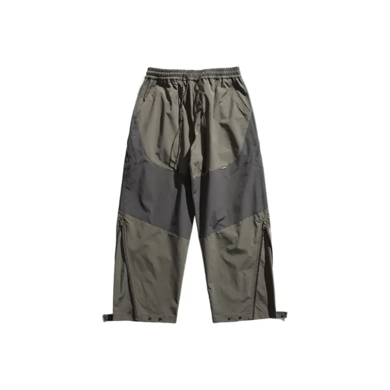 Contrast Stitching Casual Pants-4