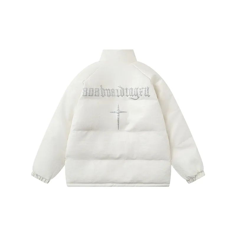 Fashionable Loose Quilted Jacket-3
