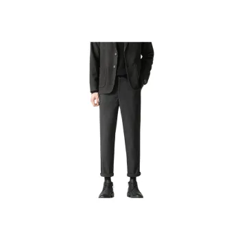 Casual Business Woolen Fabric Suit Trousers