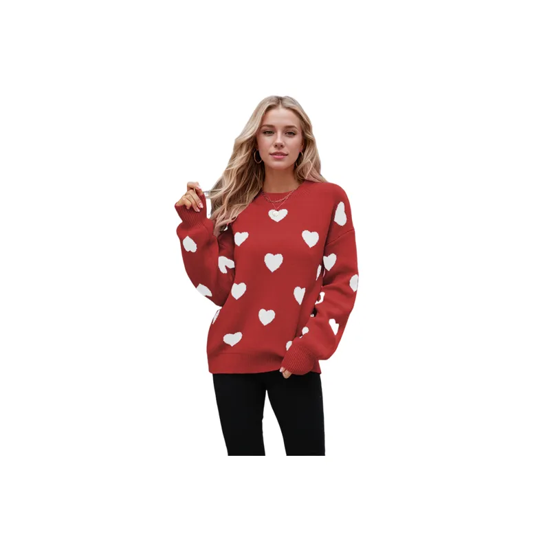 Casual Loose Knitted Fabric Sweater Women-6