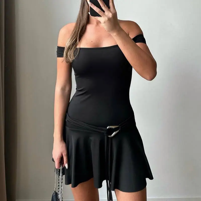 Plain Casual Dress Women-6