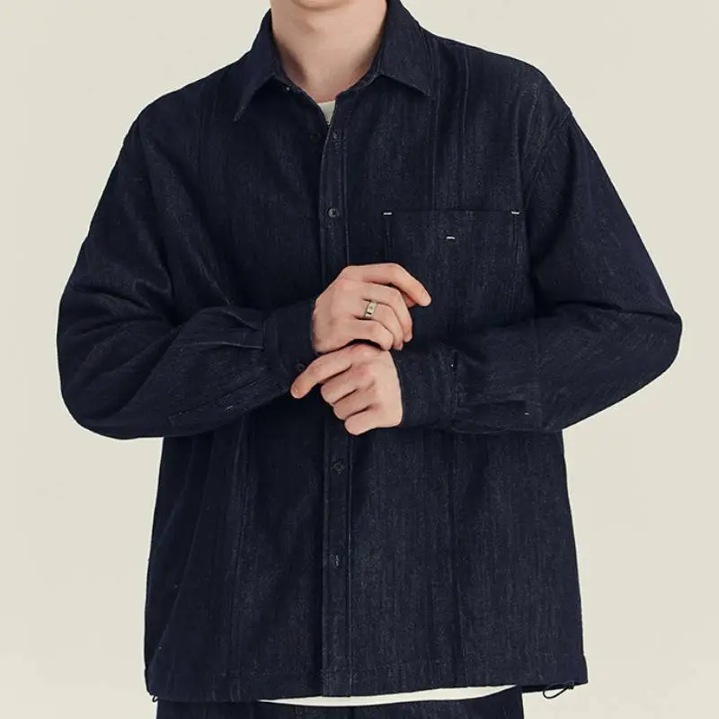 Casual Loose Denim Shirt-2