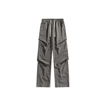 Casual Plicated Nylon Cargo Pants