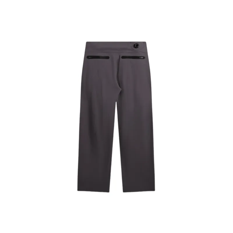 Sporty Plain Nylon Casual Pants-2