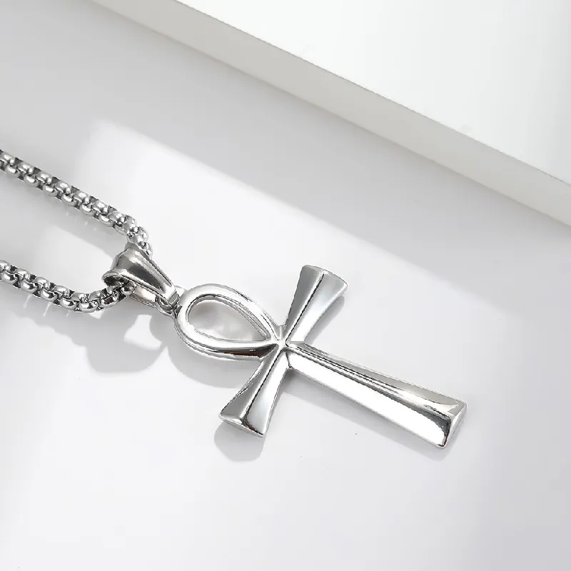 Plain Stainless Steel Necklace Man-1
