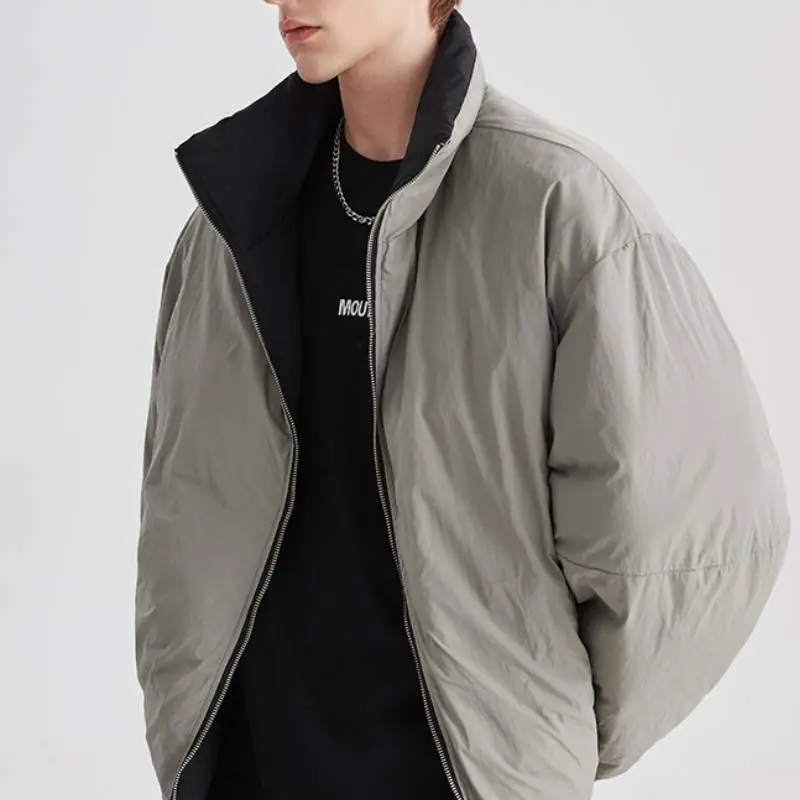 Casual Loose White Duck Down Jacket-3