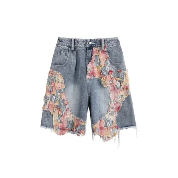 Trendy Niche Design Denim Shorts