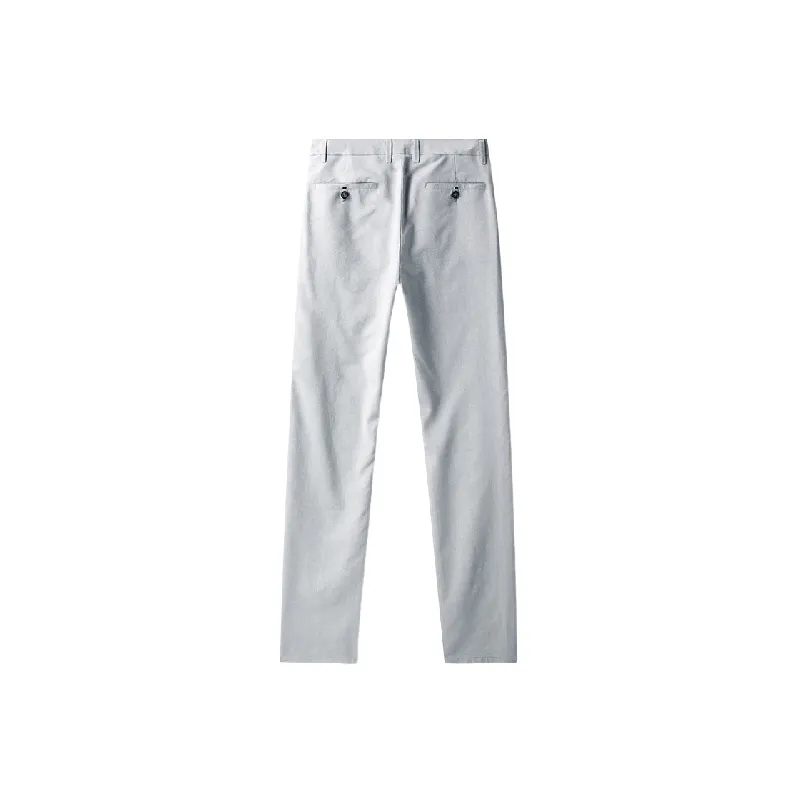 Fashionable Plain Cotton Suit Trousers-15