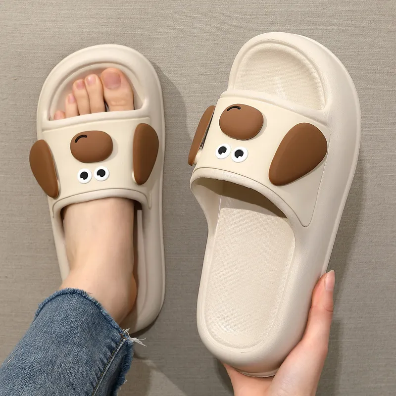 Cute Plain Flip Flops-4