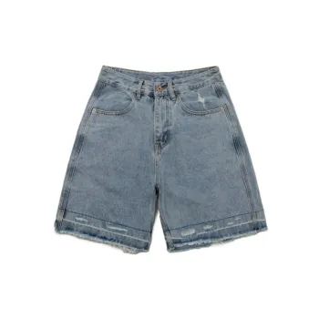 Retro Washed Denim Shorts