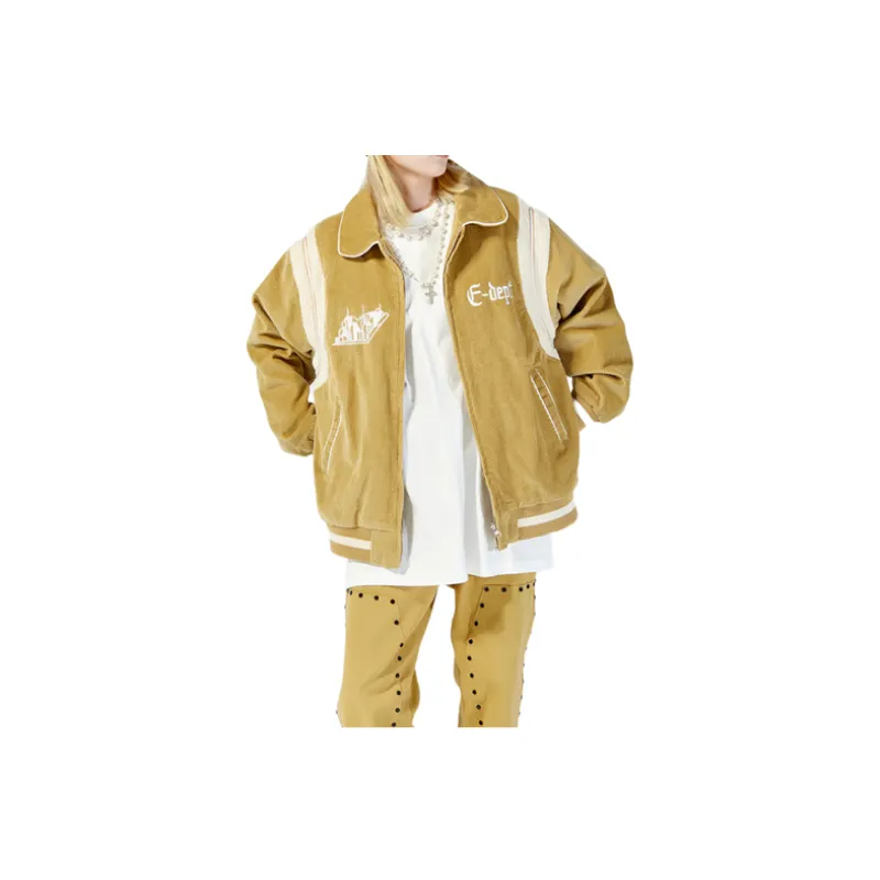 Stitching Corduroy Jacket-2