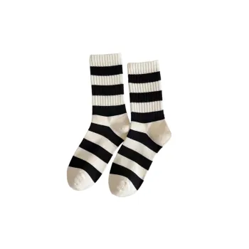 Sporty Simple Polyester Cotton Mid Calf Sock